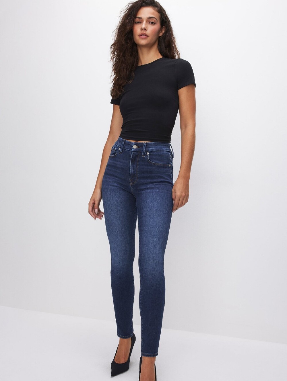 NWT Good American Always Fits Good Legs Skinny Jeans Size 6-12 / Indigo446
